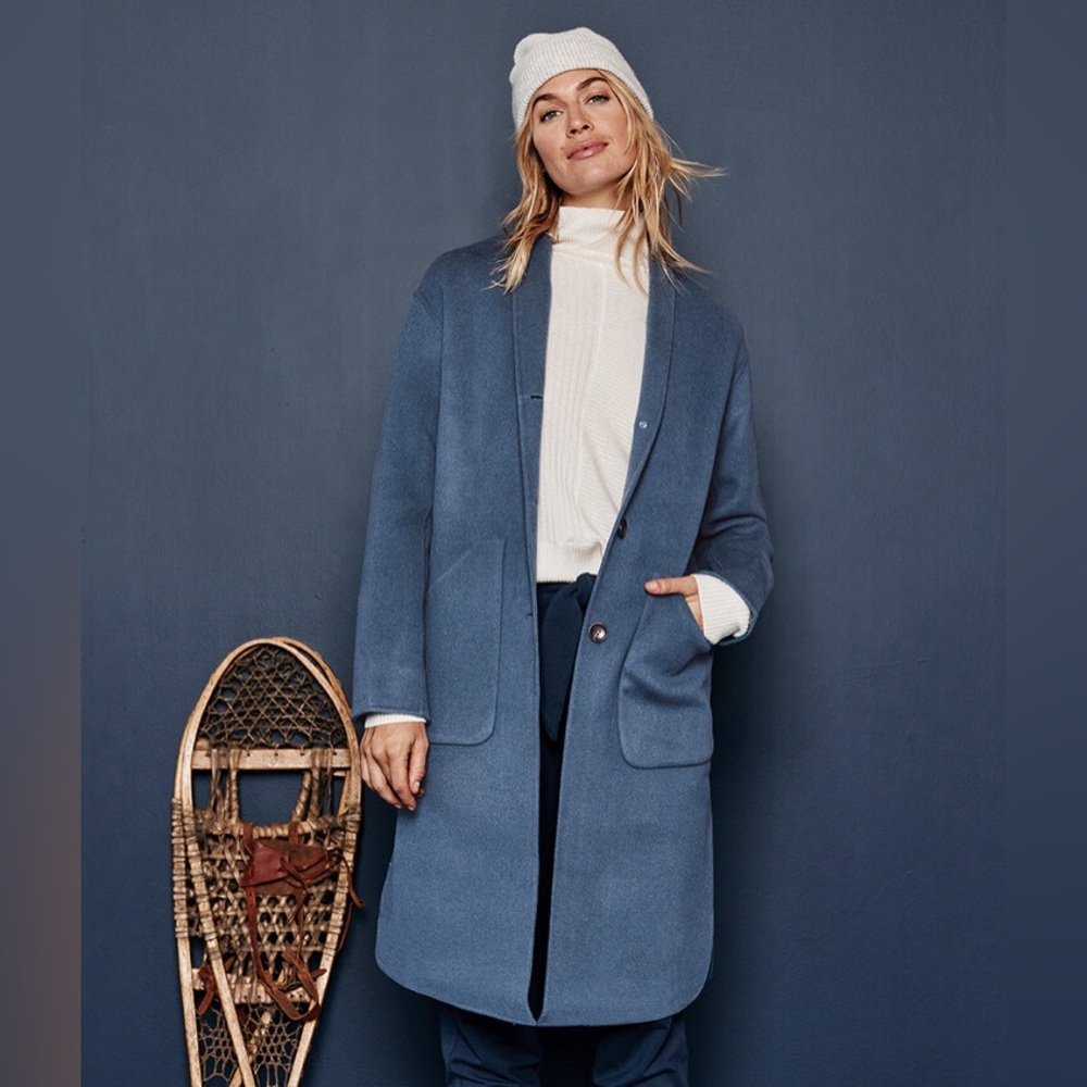 Summersalt “warmest wool cocoon coat” in slate. Size XL. NWT never worn.